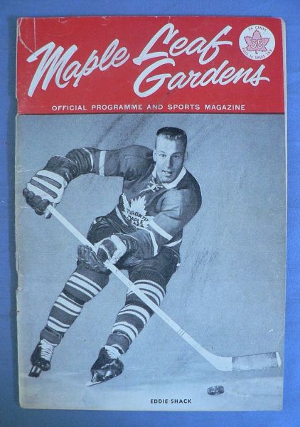 P60 1963 Toronto Maple Leafs